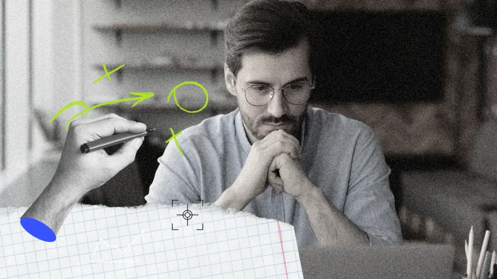 Business man sitting at desk thinking about payday super changes